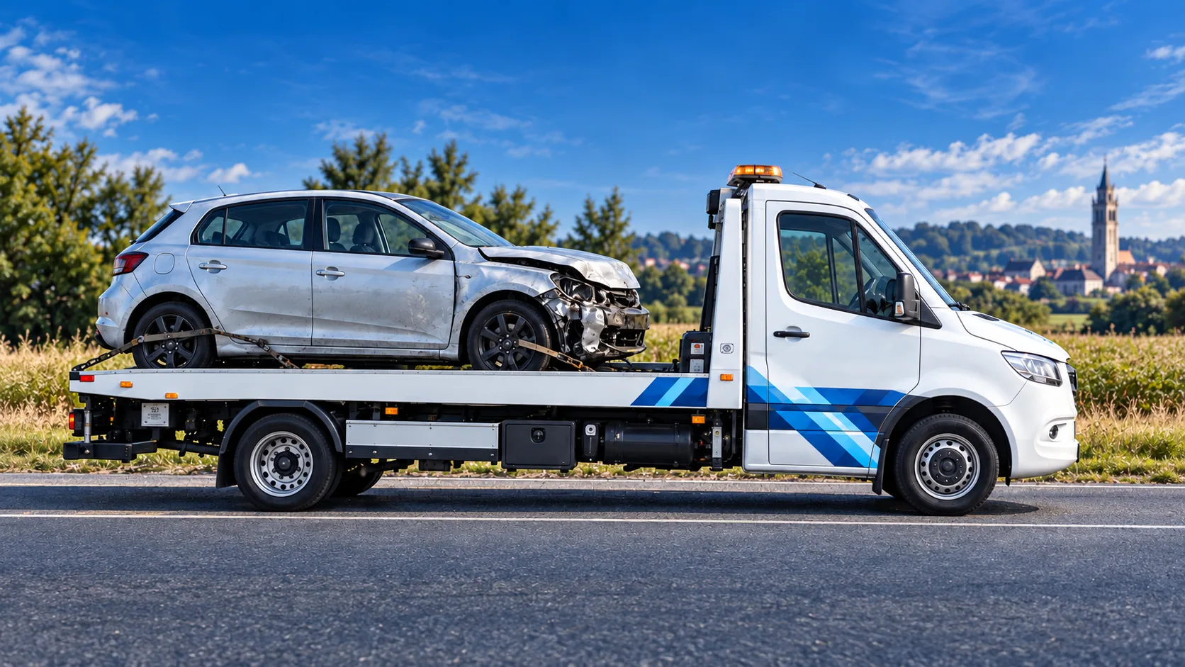 Prise en charge d'un véhicule non roulant